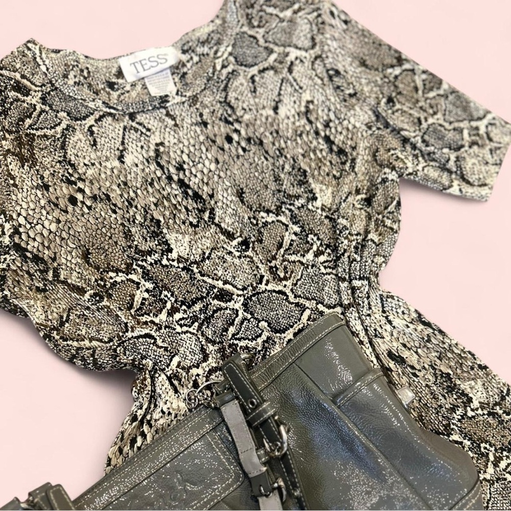 Snakeskin Print Blouse